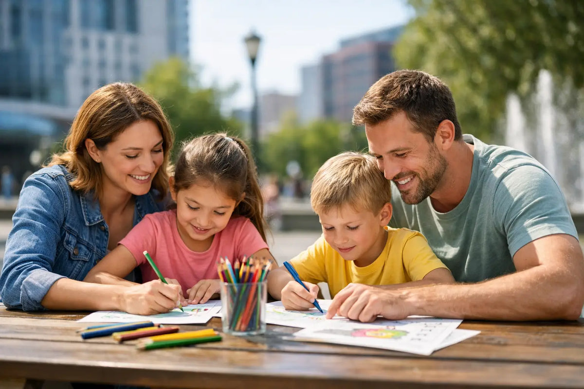 7 idées de coloriage à réaliser en famille