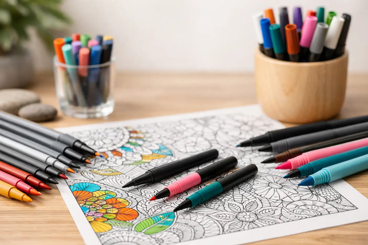 Quels feutres choisir pour du coloriage de précision ?