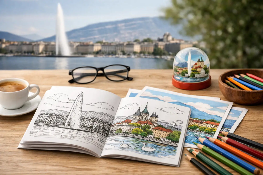 Offrir un cahier de coloriage sur Genève en Suisse