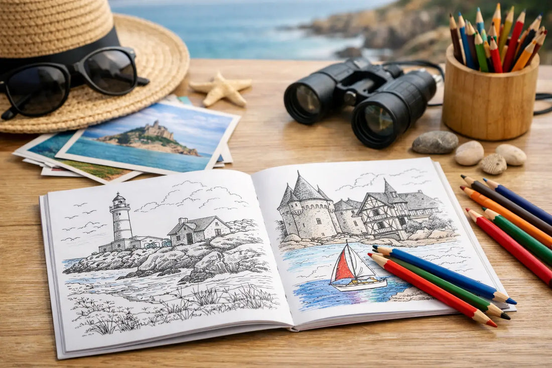 Un cahier de coloriage sur le Grand Ouest de la France