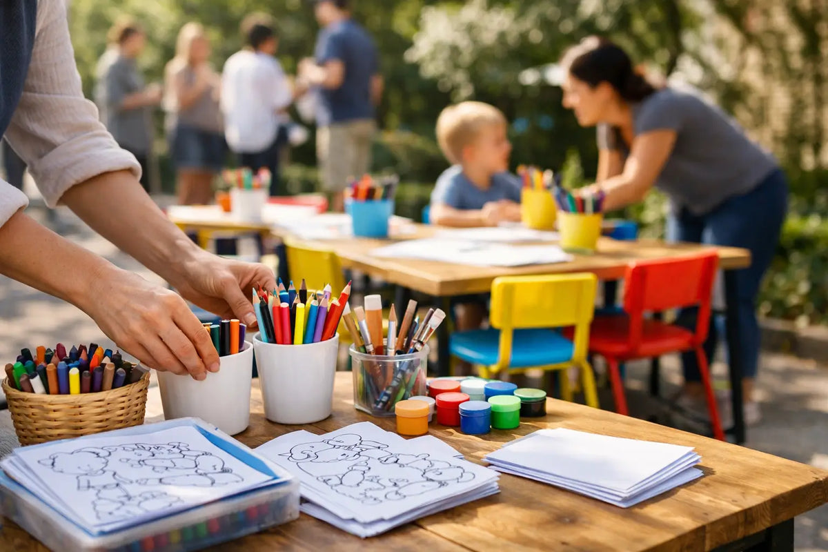 Préparer un atelier coloriage de quartier