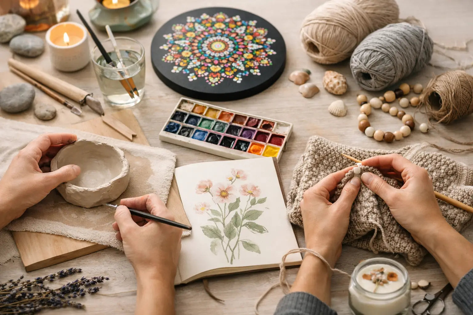 8 idées d'activités manuelles relaxantes pour adultes