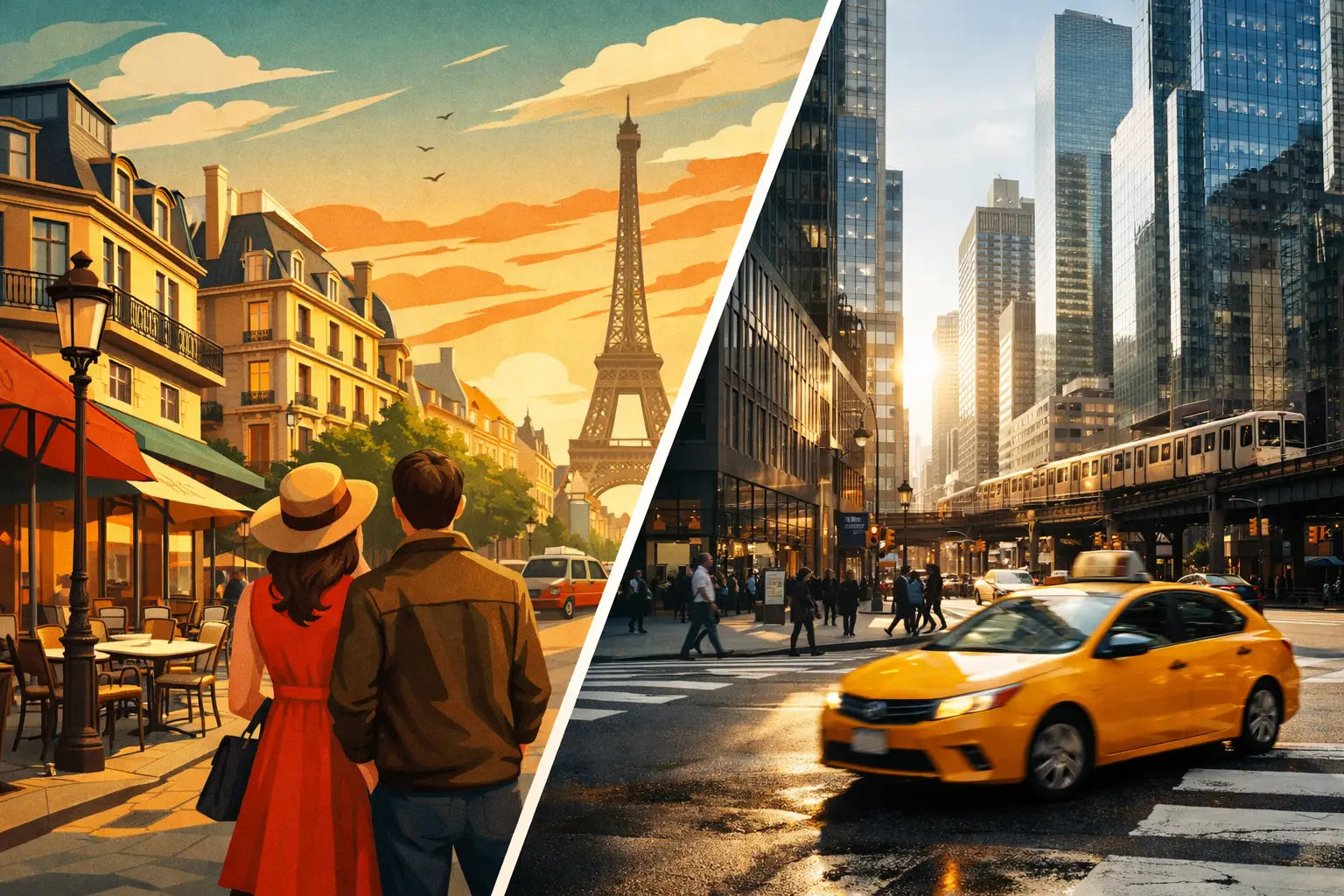 Affiche illustrée ou photo urbaine ?