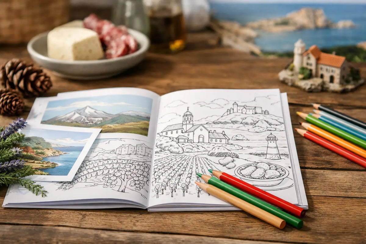 Le cahier de coloriage régional à offrir