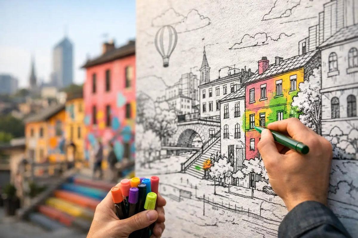 Le coloriage urbain pour voir sa ville autrement