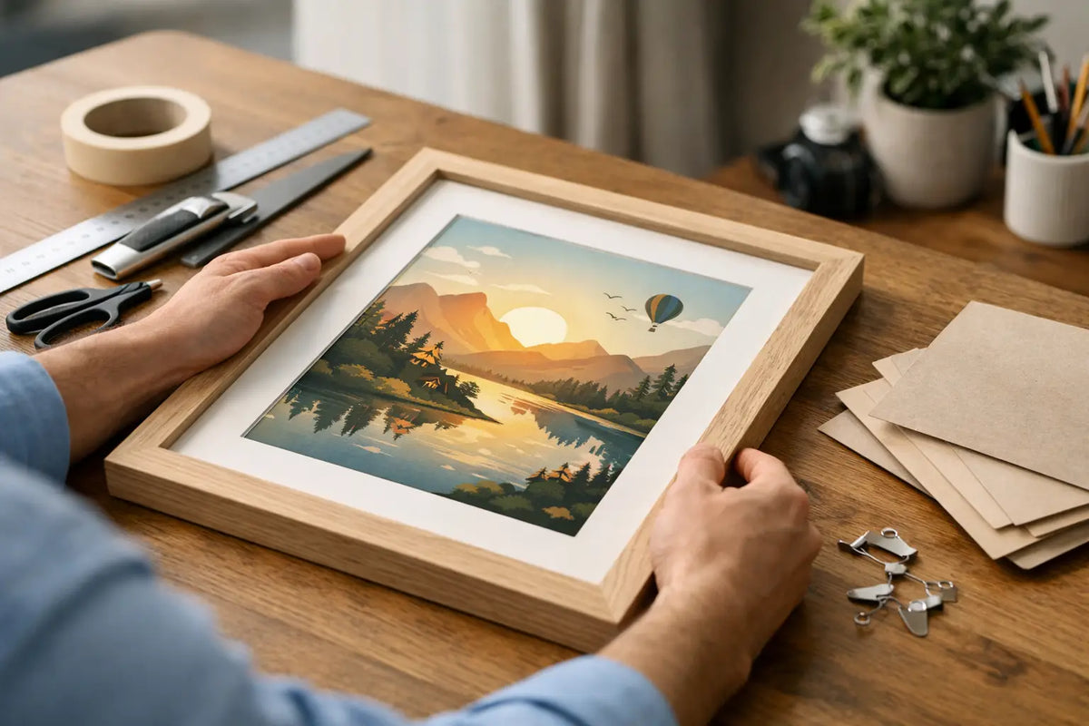 Comment encadrer une affiche illustrée