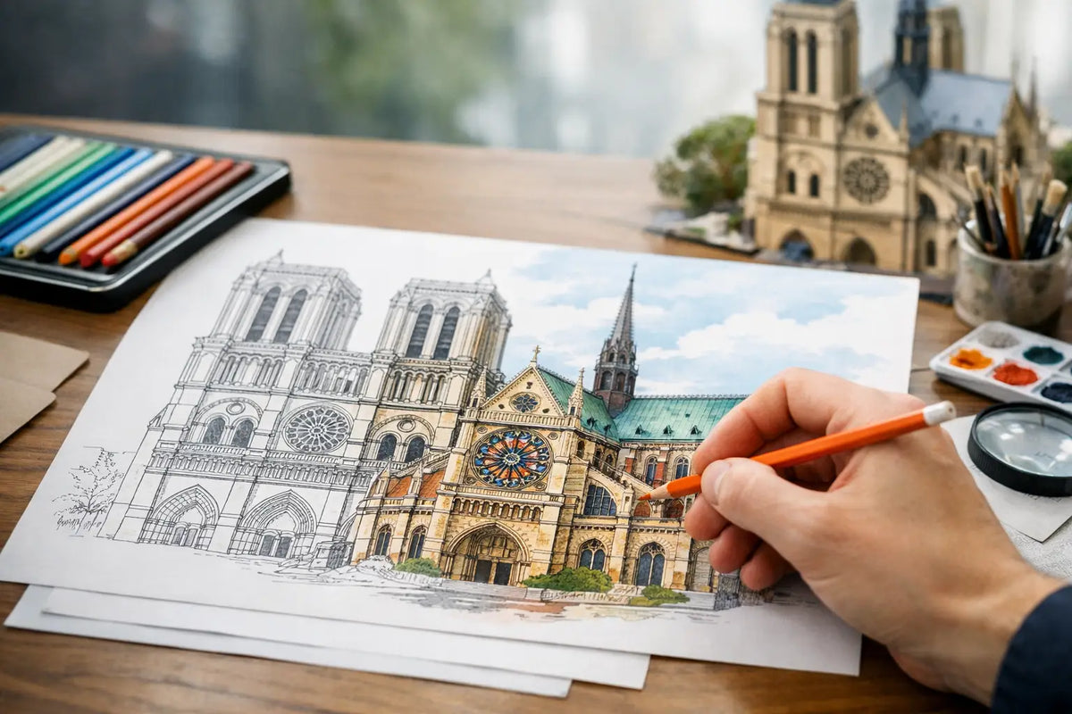 Comment colorier un monument détaillé sans se perdre