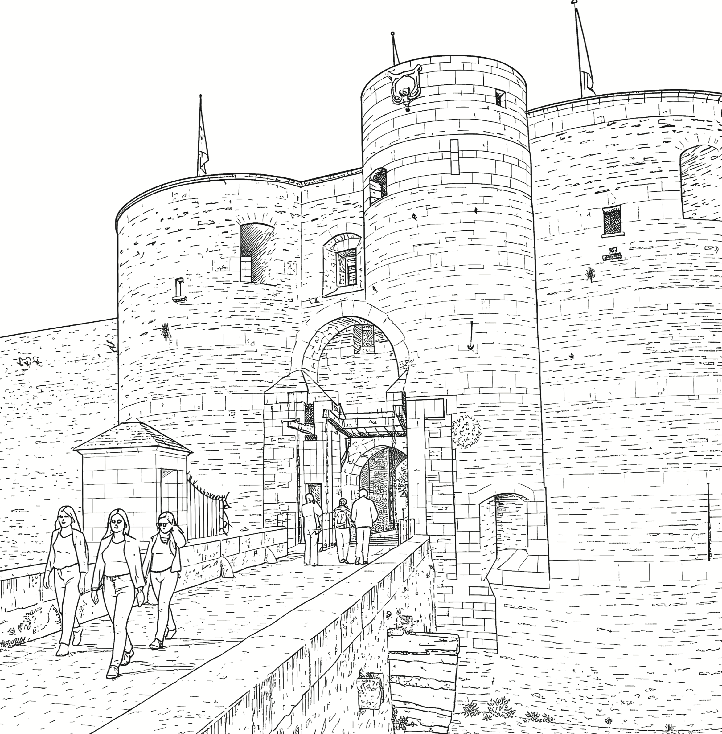 Angers - ma ville de toutes les couleurs - cahier de coloriage