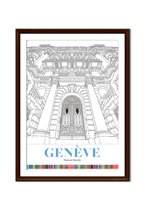 Genève - Maison Royale - Coloriage