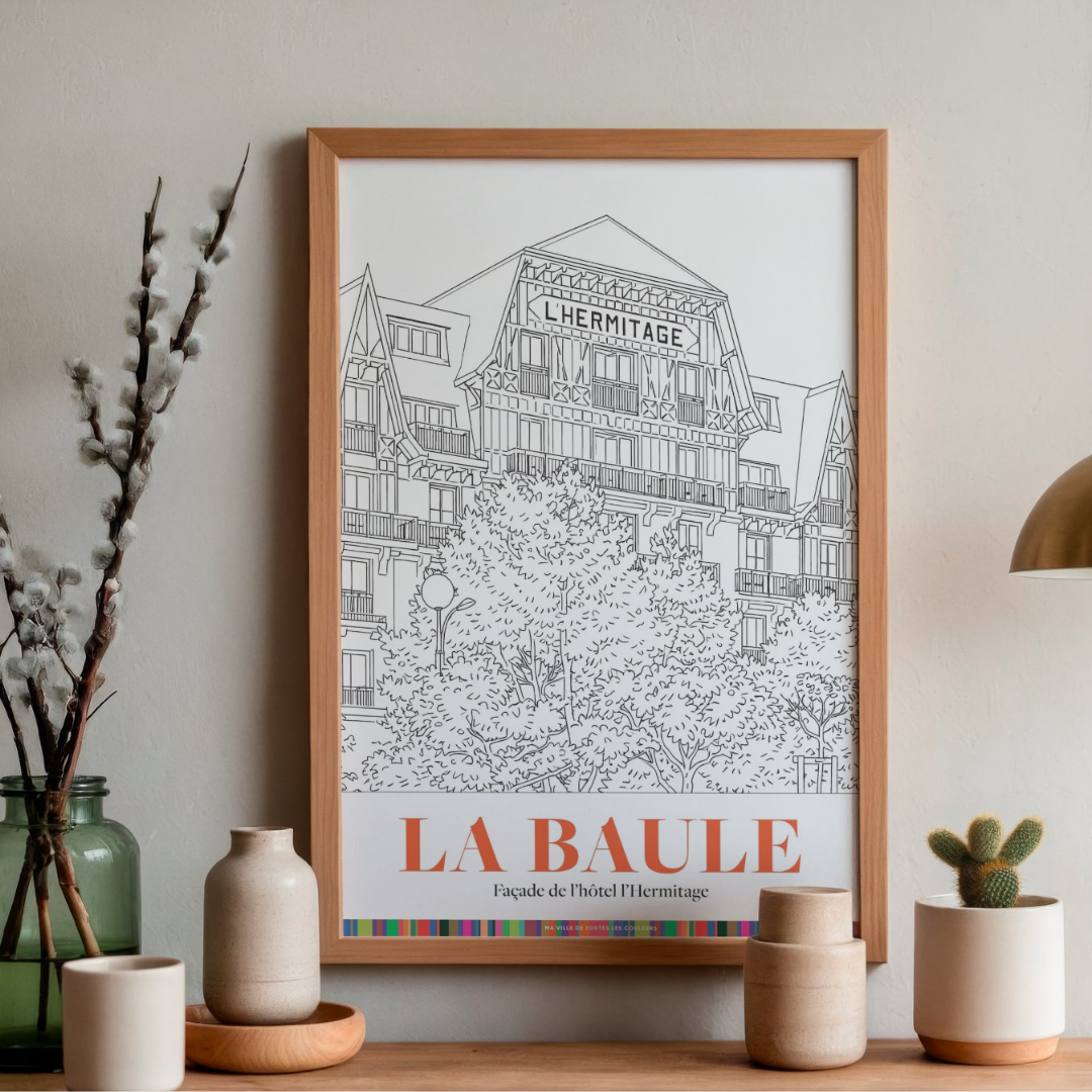 La Baule - Façade de l'Hôtel l'Hermitage A3