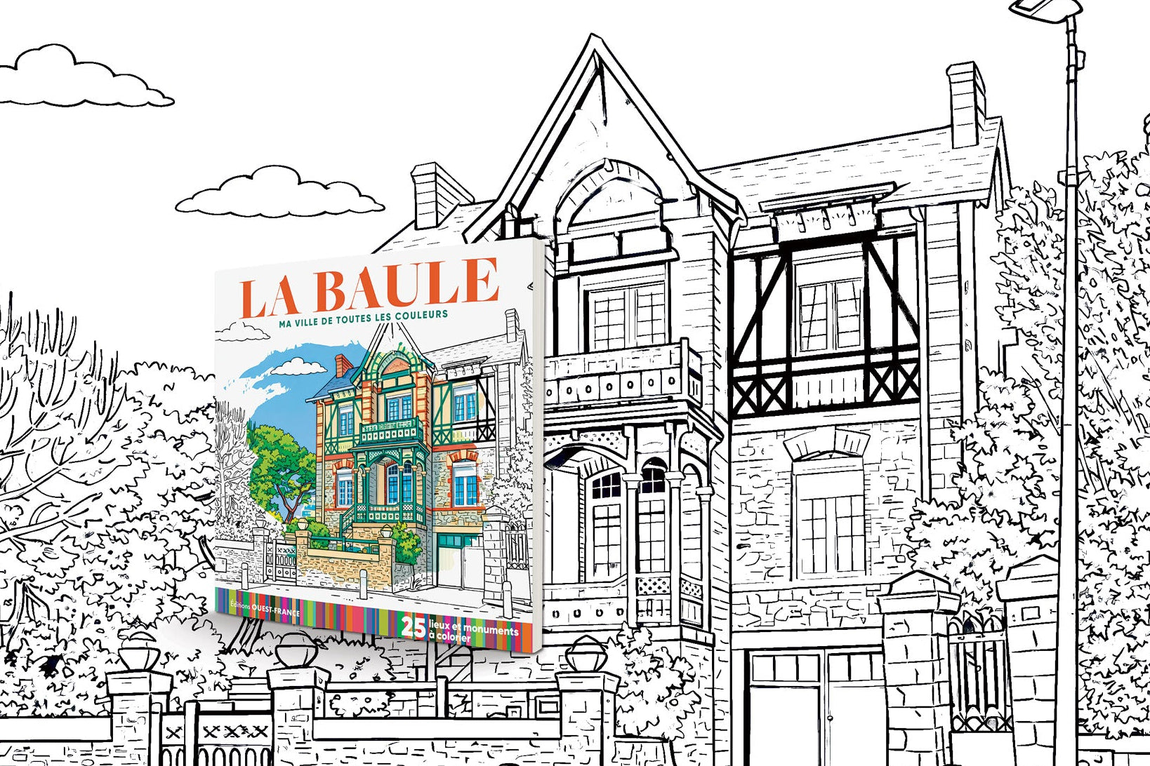 La Baule  Coloriage Bannière