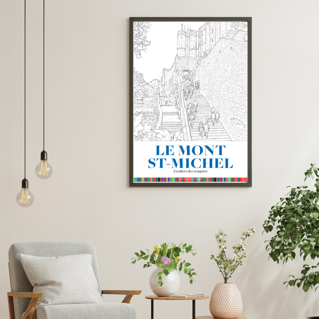 Le Mont St-Michel - Escaliers des remparts A2