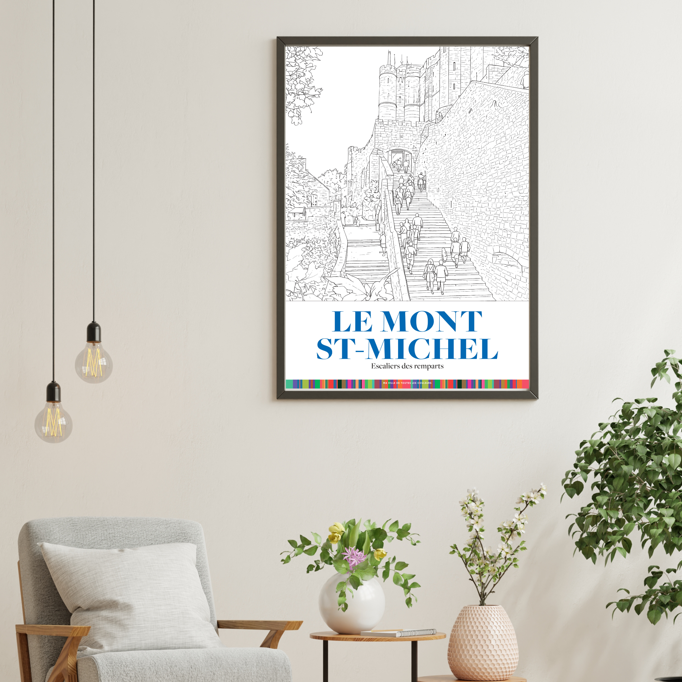 Le Mont St-Michel - Escaliers des remparts A2
