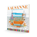 Lausanne - ma ville de toutes les couleurs - cahier de coloriage