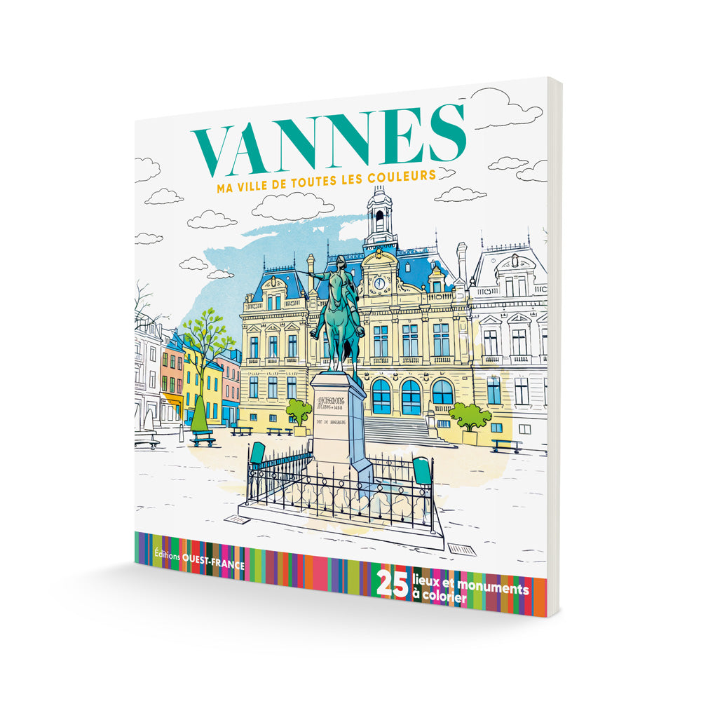 Vannes - ma ville de toutes les couleurs - cahier de coloriage