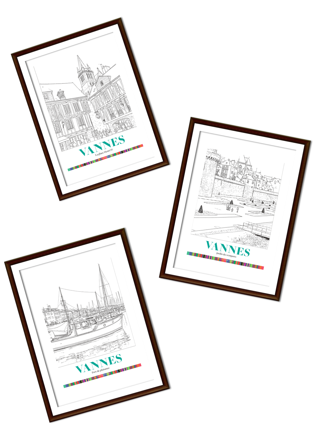 Pack 3 Affiches Vannes