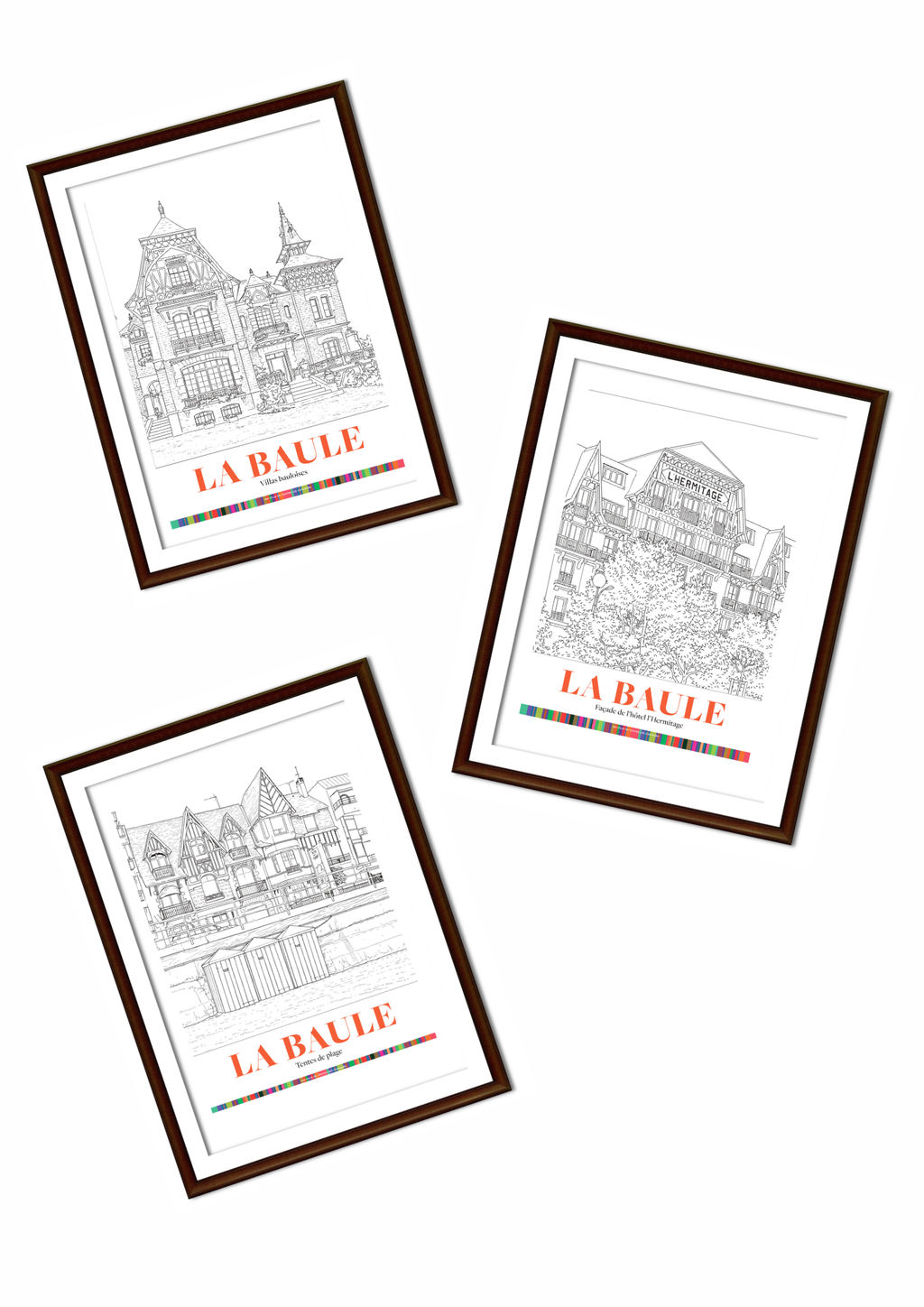 Pack 3 Affiches La Baule