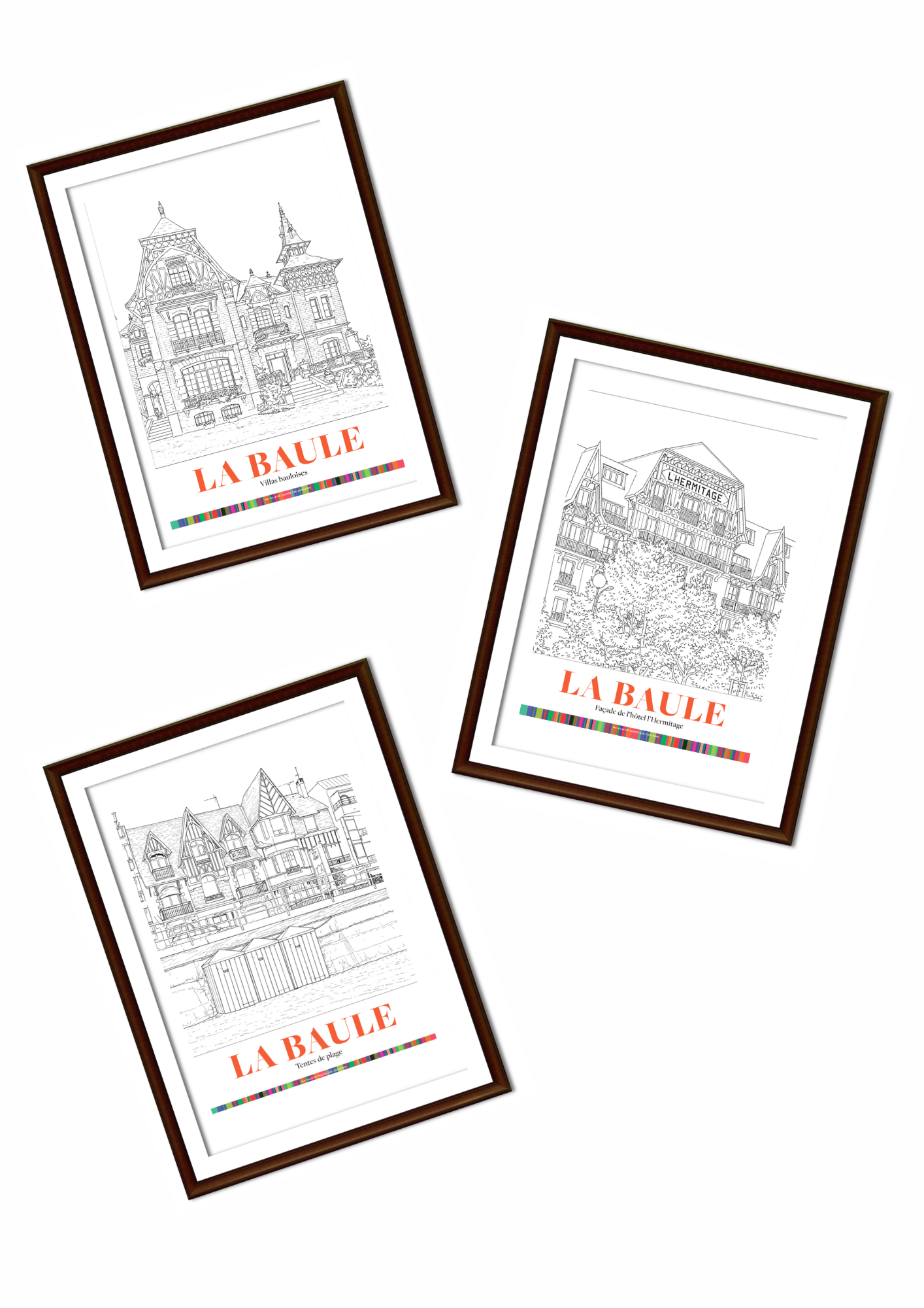 Pack 3 Affiches La Baule