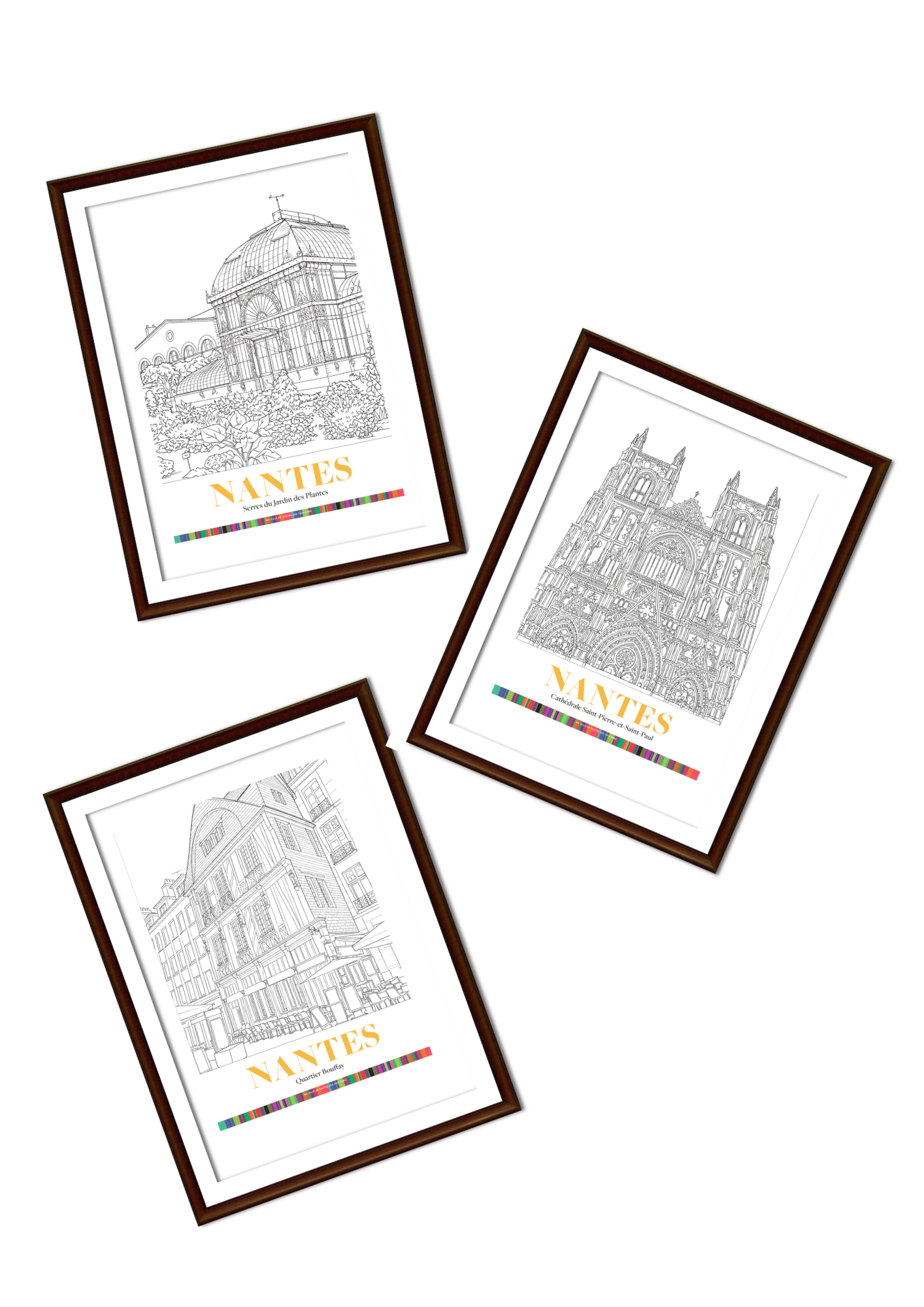 Pack 3 Affiches Nantes