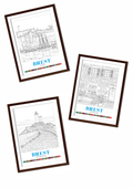 Pack 3 Affiches Brest