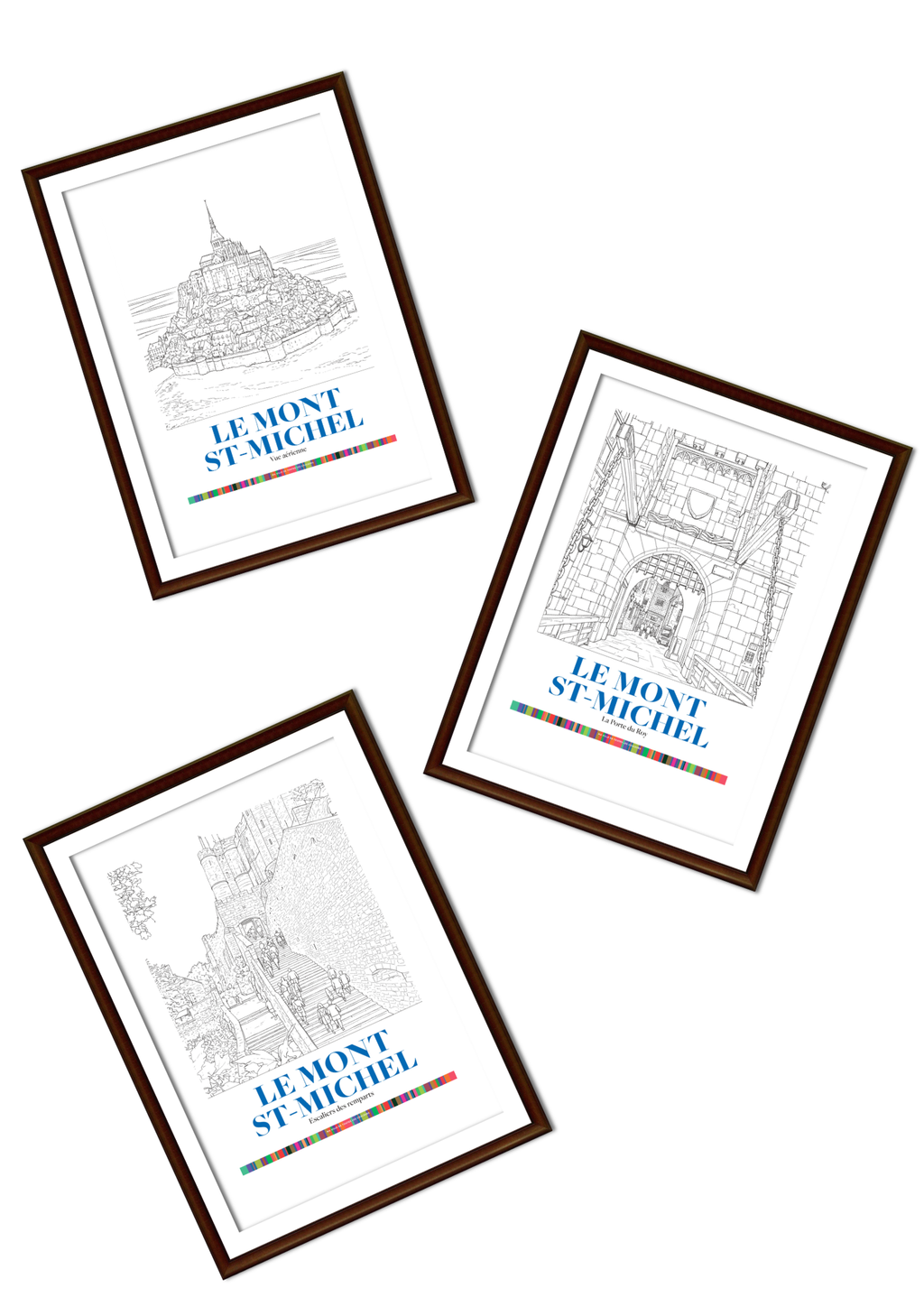 Pack 3 Affiches Mont-Saint-Michel