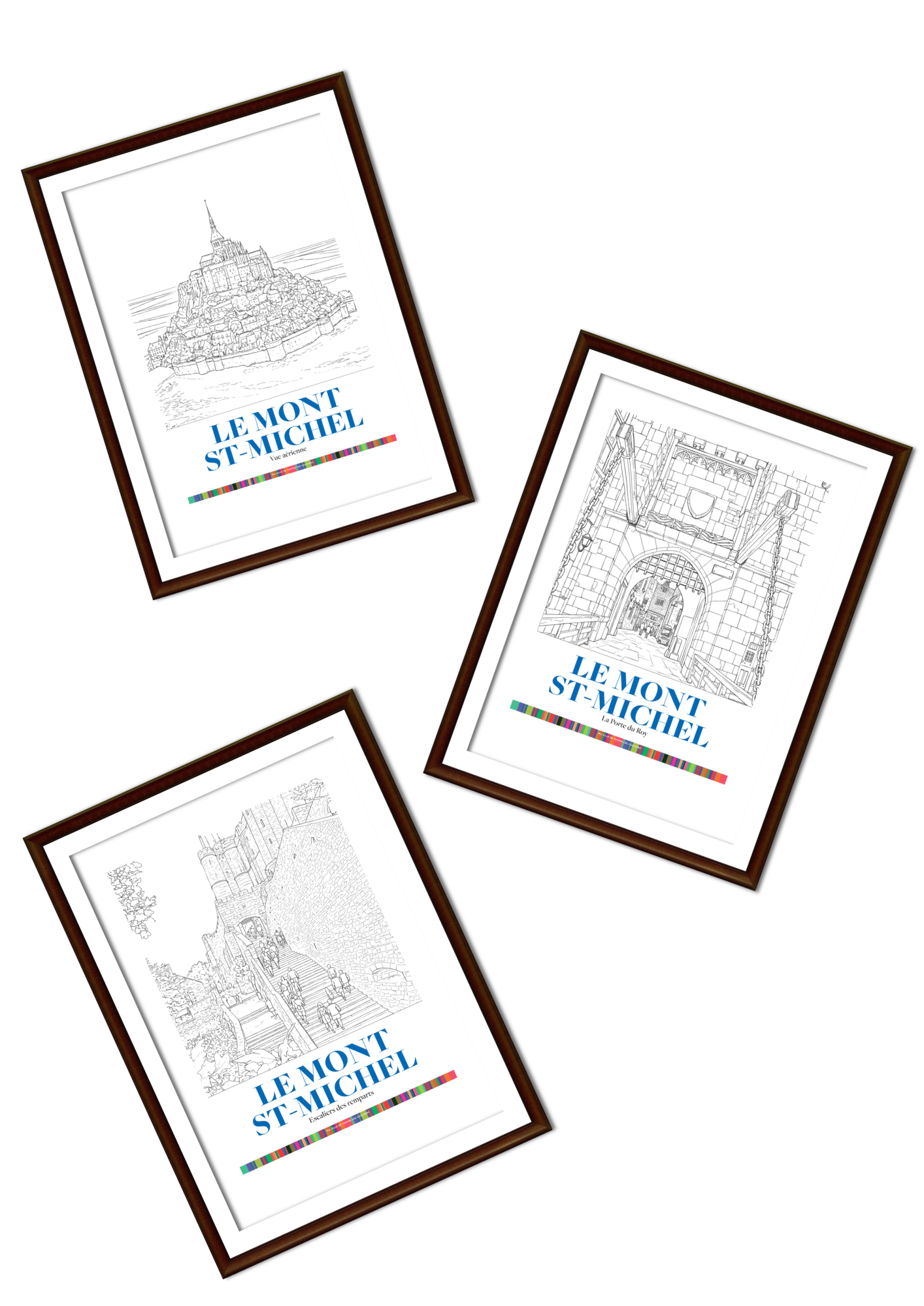 Pack 3 Affiches Mont-Saint-Michel